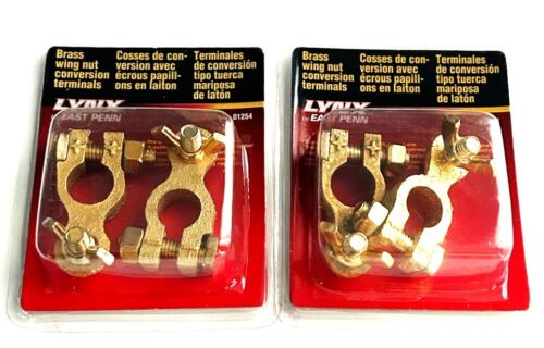 5 Sets Lynx Deka Brass Wing Nut Conversion Battery Terminals Boat Marine #01254 - Picture 2 of 2