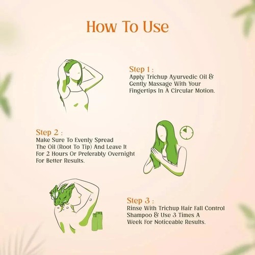 Trichup Ayurvedic Hair Fall Control Oil 200ML free shipping world wide - Picture 7 of 7