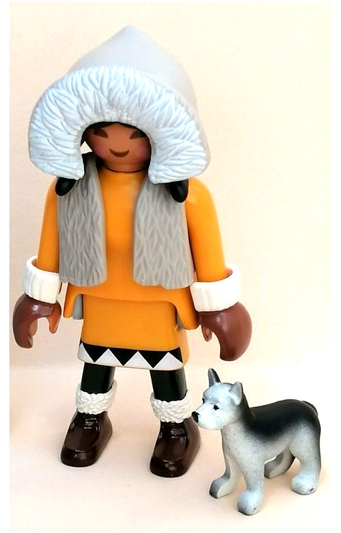 Playmobil 70735 Series 22 Girls Eskimo With Dog