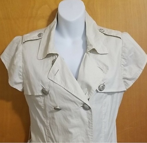 Vintage 80's VERTIGO PARIS Shirt Dress Size L - Picture 3 of 11