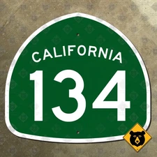 California State Route 134 highway road sign Los Angeles Pasadena Glendale 20x18