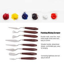 8 Pcs Painting Knife Set Versatile Stainless Steel Spatula Palette Knives P OH