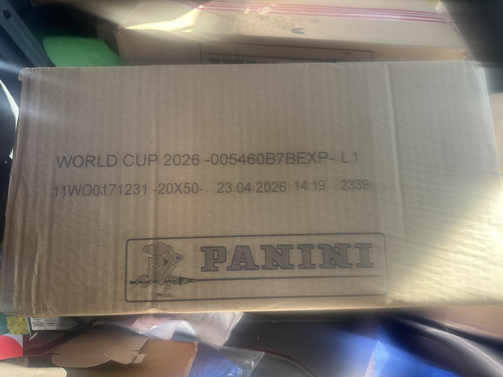 PANINI 2026 FIFA World Cup Soccer Sticker Collection Box - 50 Sealed Packs