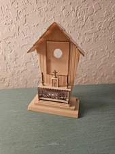 Vintage & Rare MidCentury Church W/Altar & Last Supper Print Picture Frame,...