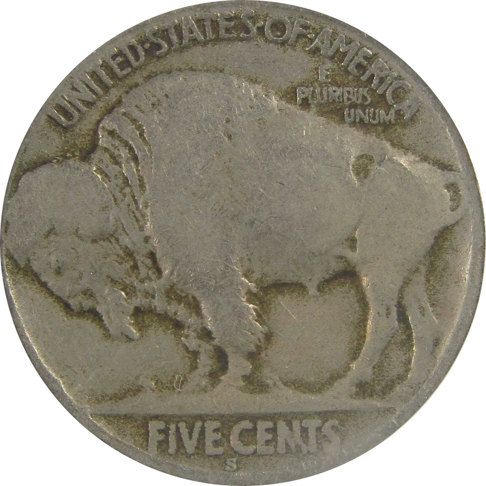 1913 S Type 2 Indian Head Buffalo Nickel VG 8 ANACS 5c Coin SKU:I22007 - Image 4 of 4