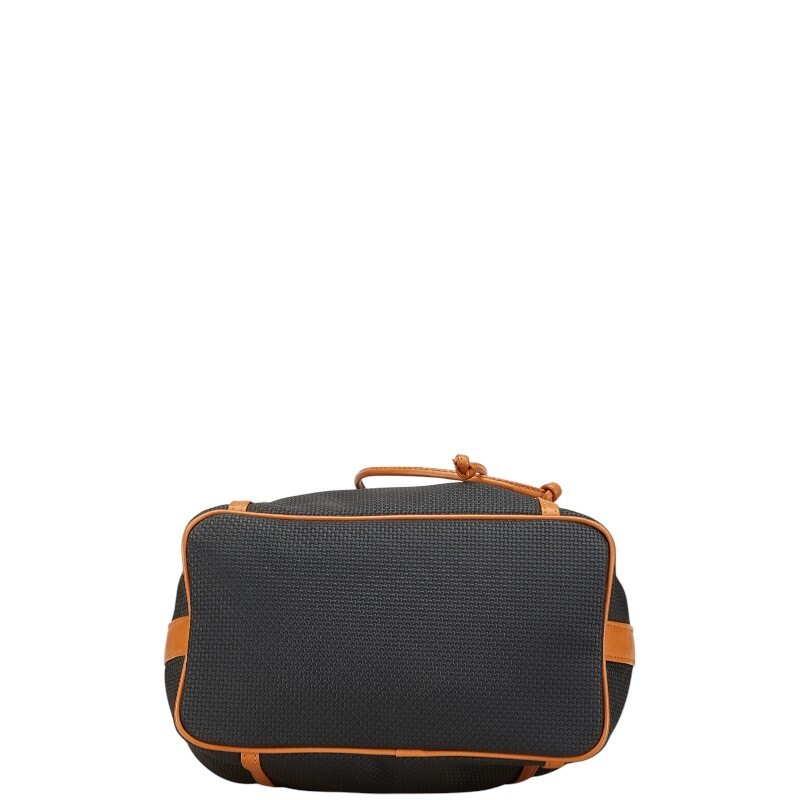 Saint Laurent YSL Drawstring Leather Shoulder Bag Black Women Used Authentic thumbnail 3