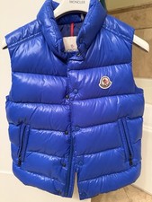 Moncler Teens M Blue Down Puffer Vest Quilted...