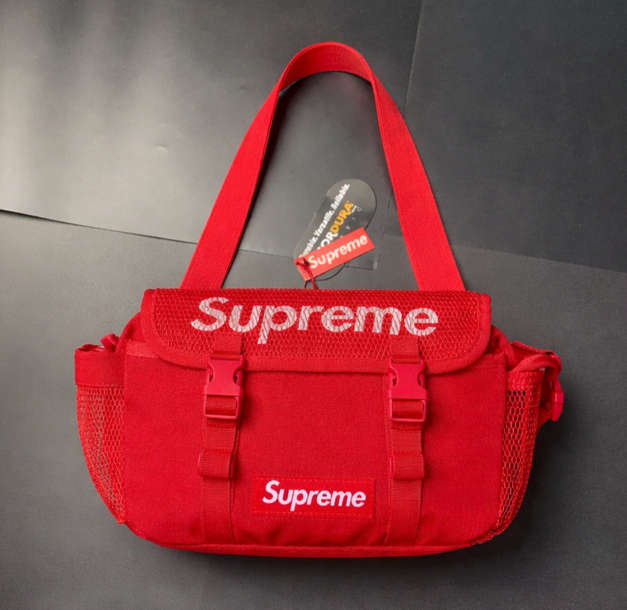 Supreme SS20 Mesh Waist Bag Red Fanny Pack Chest Bag Messenger