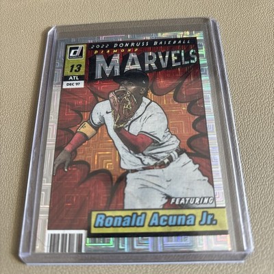 Ronald Acuna Jr 2022 Panini Donruss #M-4 Marvels Vector Parallel (SP) Braves