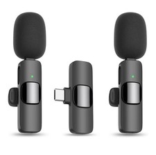 Lavalier Microphone Wireless Audio Video Recording Mini Mic For Android/iPhone