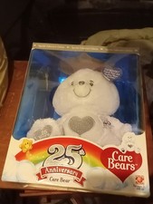 Care Bears 25th Anniversary Bear with DVD w/Swarovski Crystal Eyes; brand new