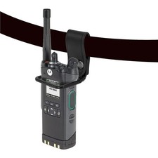 Soporte de radio cinturón de cuero Rodrivan compatible con Motorola APX, negro