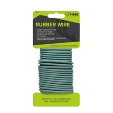 Hme Versatile Rubber Coated Steel Wire Twist Tie 25' Long Green - HMERTT