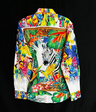 Robert Graham THE WILD LIFE Tropical Large LIMITED EDITION 398 NWT Classic Fit