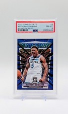 2023-24 Optic Anthony Edwards My House Blue /85 PSA 8Timberwolves COLOR MATCH