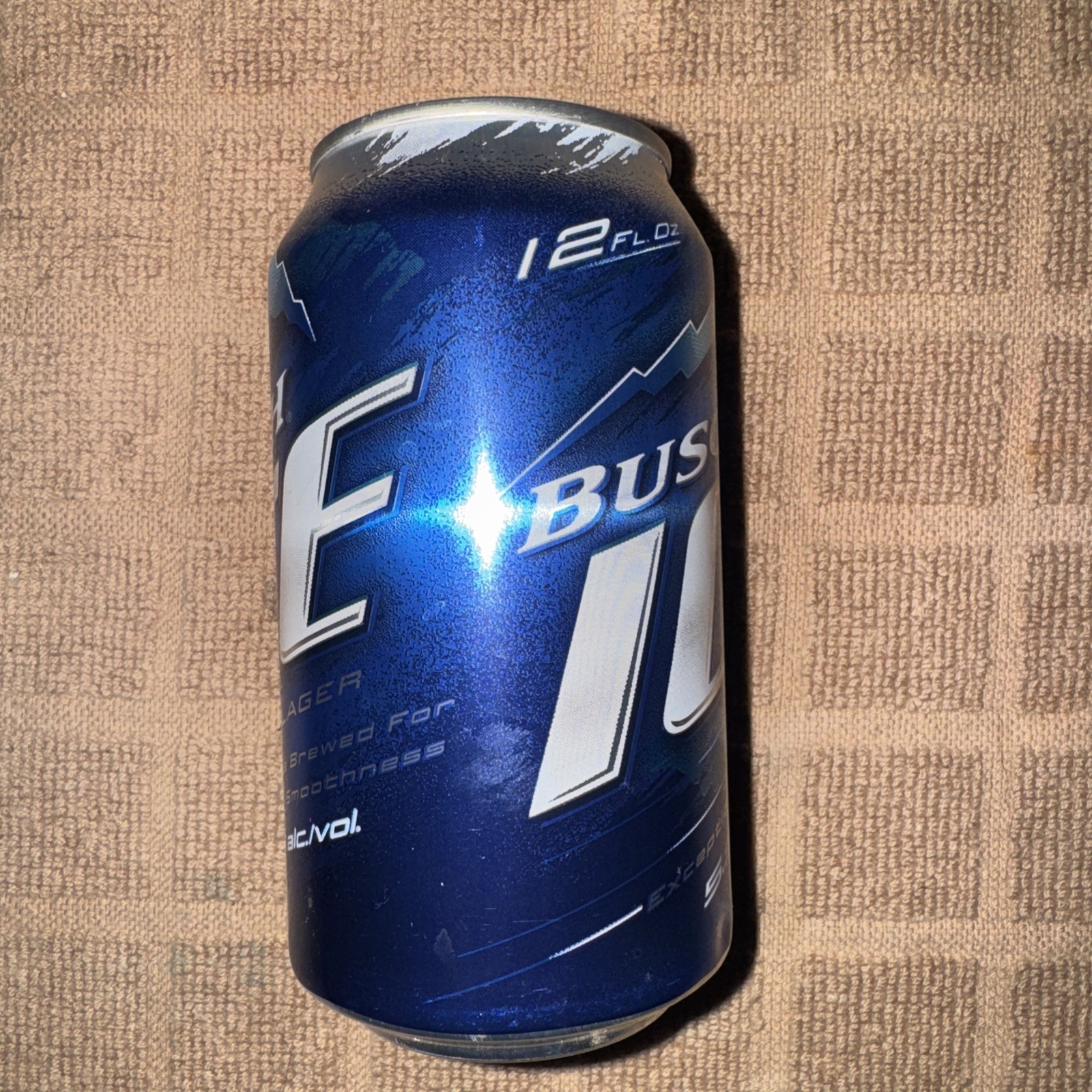 COLLECTIBLE BUSCH ICE ALUMINUM 12 Oz BEER Can AB ST LOUIS MO 13FEB09 BO UNIQUE