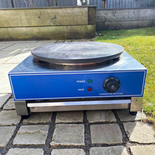 Commercial Electric Single Crepe Machine Maker Hot Plate Griddle Control Dial