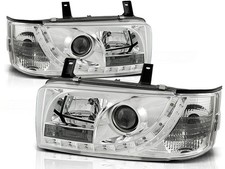 Scheinwerfer Set mit TFL Optik für VW T4 Transporter BJ 90-03/03 Klar Chrom