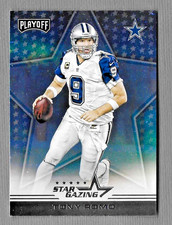 TONY ROMO 2016 PLAYOFF FOOTBALL STAR GAZING INSERT CARD #SG-TR COWBOYS