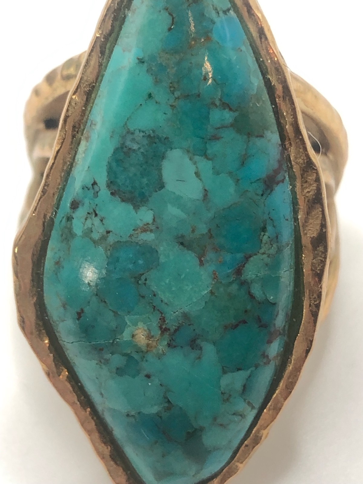 Studio BARSE THAI Turquoise Statement Ring Wax Ca… - image 5