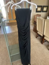 Naked Wardrobe Strapless Black Maxi Dress Women s Medium NWOT Bodycon Tube Dress