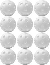 Franklin Sports Plastic Baseballs 12 Balls Batting Practice Indestruct-A-Ball