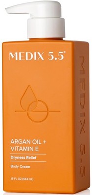 Medix 5.5 Argan Oil Cream + Vitamin E Anti Aging Skin Care Moisturizer Body C...
