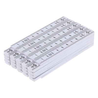  5 Pcs Klappbarer Messstab Zimmermannslineale Messwerkzeuge Leichtes Faltlineal