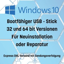 Windows 10 Pro Boot Stick für Neuinstallation oder Reparatur auch alte Geräte