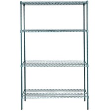 Heavy Duty 18 x 48 x 74 Green Epoxy Wire Shelf Rack Commercial NSF FREE S/H
