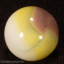 Vitro Agate TIGER EYE Marble 5/8 Mint Hawkeyespicks sg