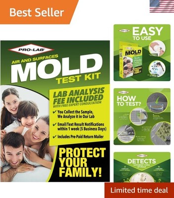 DIY Mold  Kit - 1 LAB FEE Included 3  Methods: Air, Surface, Bulk. AIHA Accre...
