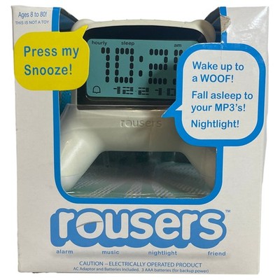 Rousers Dalmation Colored Dog Shaped Alarm Clock, Wake up to a Woof