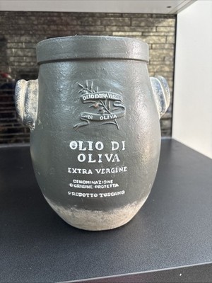 Vintage Olivenöl großes Glas für rustikale Landhaus Kern Küche (leer) Display 
