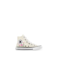 NWT Converse Girls' Chuck Taylor All Star High Top, Egret-1 Little Kids