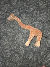 Melissa  Doug Giraffe Wooden Grasping Toy Articulated 10" Wood
