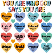 Christian Bulletin Board Decorations God Says You Are Religious Classroom Decor