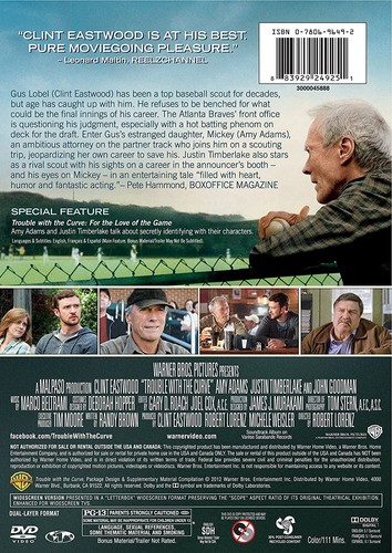 Trouble with the Curve (DVD) Clint Eastwood Amy Adams Justin Timberlake - Picture 2 of 2