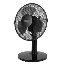 Black And Decker Desk Fan 2 Speed Oscillating Lightweight Home Office Bedroom