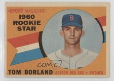 1960 Topps Sport Magazine 1960 Rookie Star Tom Borland #117 0c4