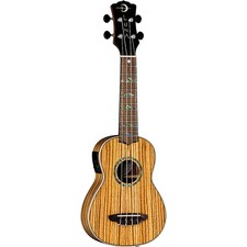 Luna High Tide Zebrawood Acoustic-Electric Ukulele Satin Natural