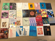 Saxophone Sheet Music & Song Book Lot Jazz Classical Blues