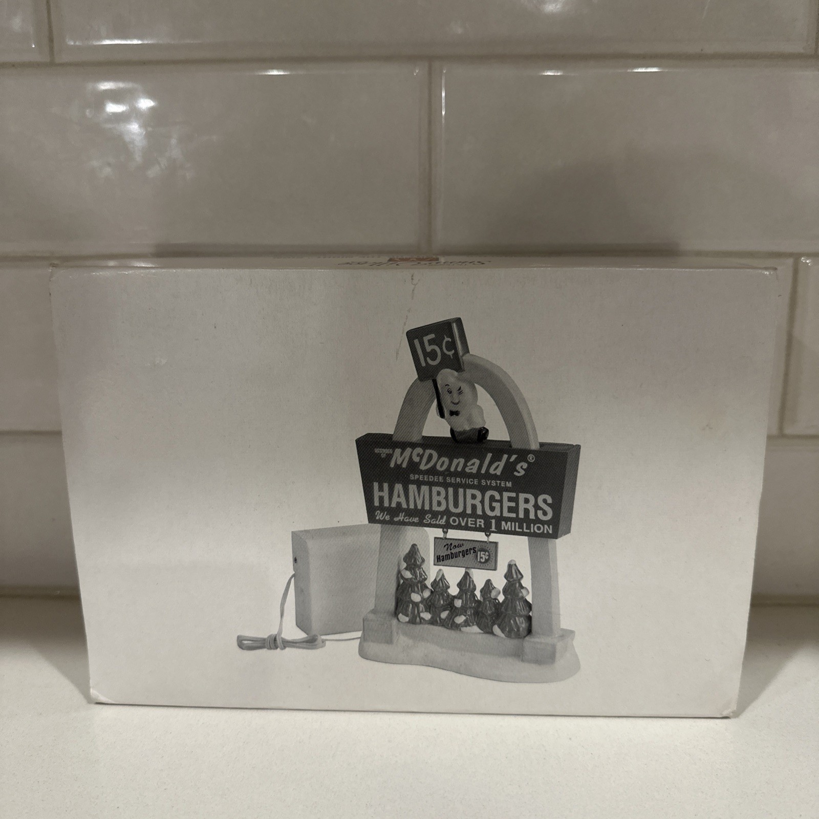 Dept 56 Snow Village McDonald's Light Up Night Sign 54925 New Vintage