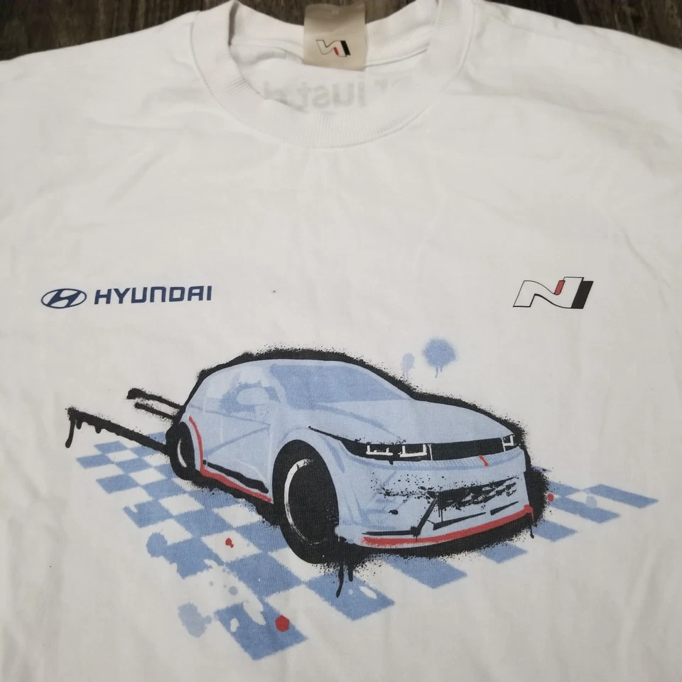 Hyundai Men’s Racing T-Shirt Medium TCR Hyundai N Never Just Drive - Image 3 of 4