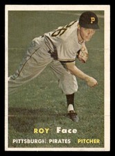 1957 Topps #166 Roy Face EX - EX-MT