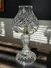 17" LARGE WATERFORD CLEAR CUT IRISH Crystal HURRICANE Lamp Vintage 1960s IRELAND