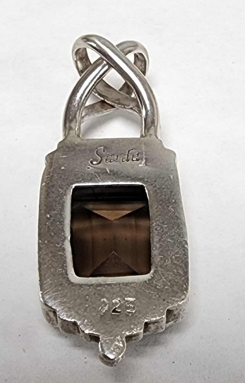 SARDA Sterling Silver 925 Rectangular Step-Cut Sm… - image 7