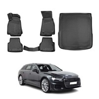 FußMatten & Kofferraumwanne Set FüR Audi A6 C8 Avant Allroad 2018-2025 TPE