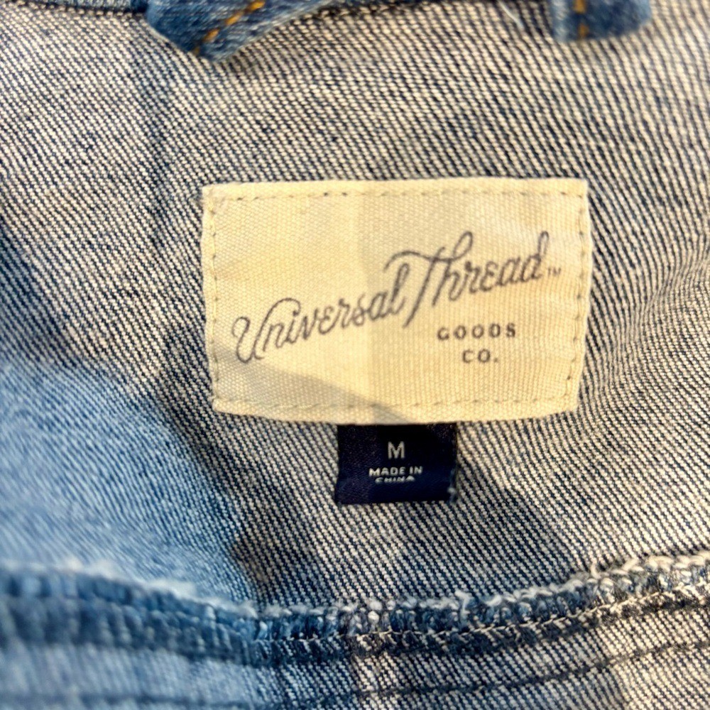 Universal Thread Blue Denim Jacket Hand Crafted L… - image 4