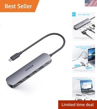 Anker USB C Hub, 5-In-1 USB Hub for Laptops, 4K HDMI Multiport Adapter with 90W